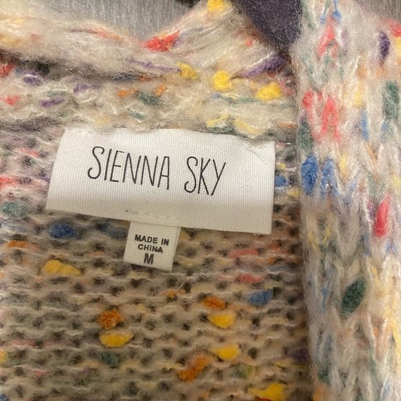 Beautiful and colorful knee length open front sweater! - Picture 2 of 6